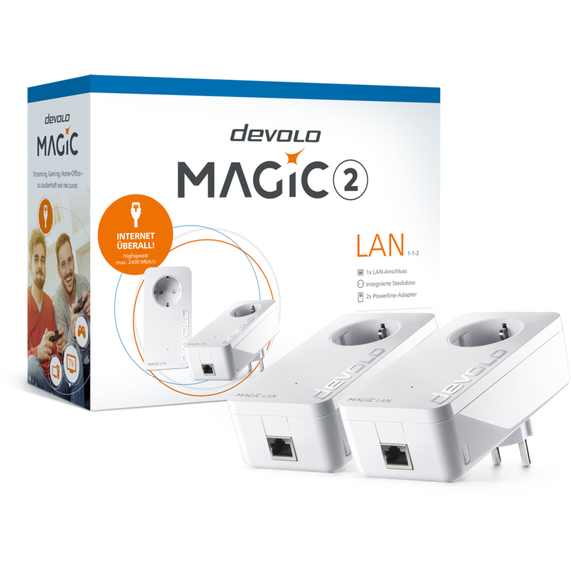 devolo Magic 2 LAN 1-1-2 Starter Kit Powerline