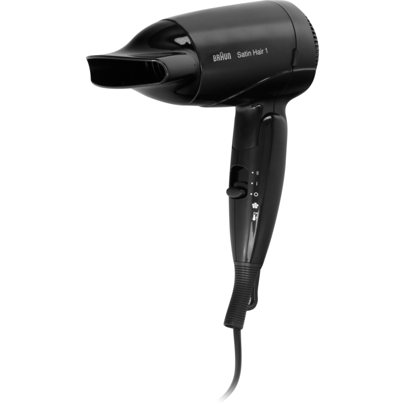 Braun Satin Hair 1 Style&Go HD130 Haartrockner, schwarz