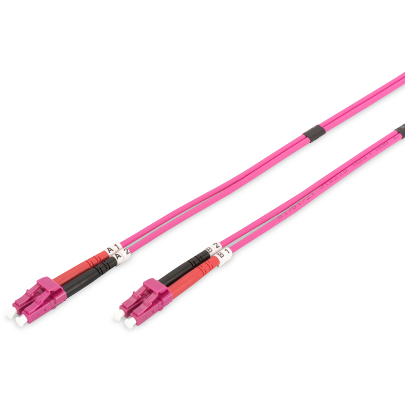 Digitus LWL Patchkabel, Duplex, LC > LC Stecker, Multimode OM4 Kabel