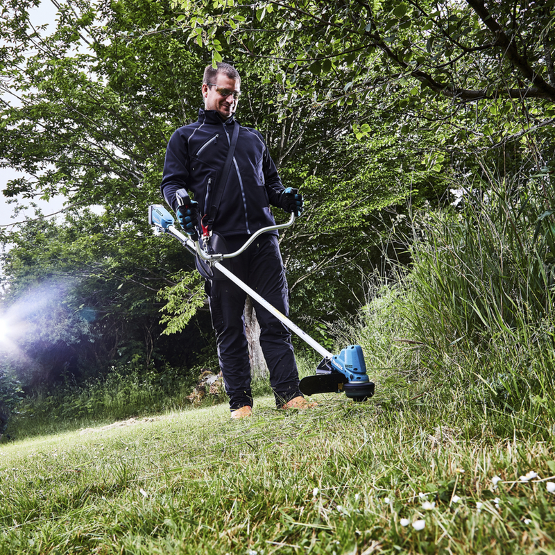 Makita Akku-Rasentrimmer DUR190UZX9, 18Volt, blau/schwarz, ohne Akku und