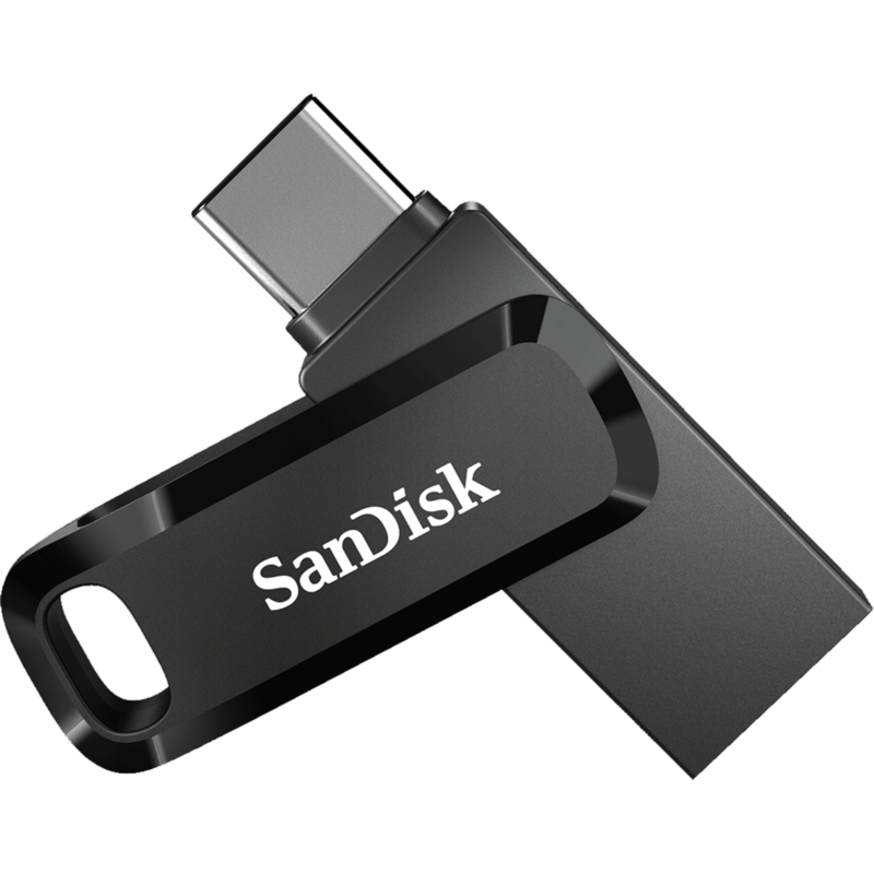SanDisk Ultra Dual Drive Go 32 GB USB-Stick, schwarz, USB-A 3.2 Gen 1, USB-C 3.2