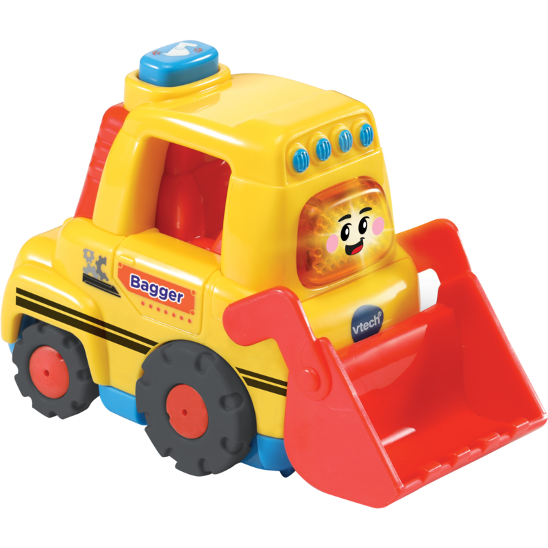VTech Tut Tut Baby Flitzer - Bagger Spielfahrzeug, gelb/rot