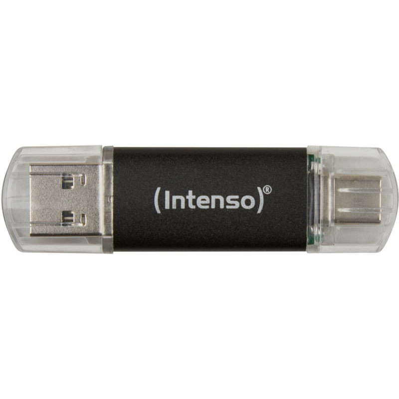 Intenso Twist Line 32 GB USB-Stick, anthrazit/transparent, USB-A 3.2 Gen 1
