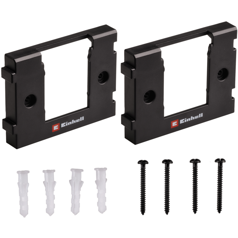 EINHELL Power X-Change Akku-Wandhalterung, schwarz, 2 Stück