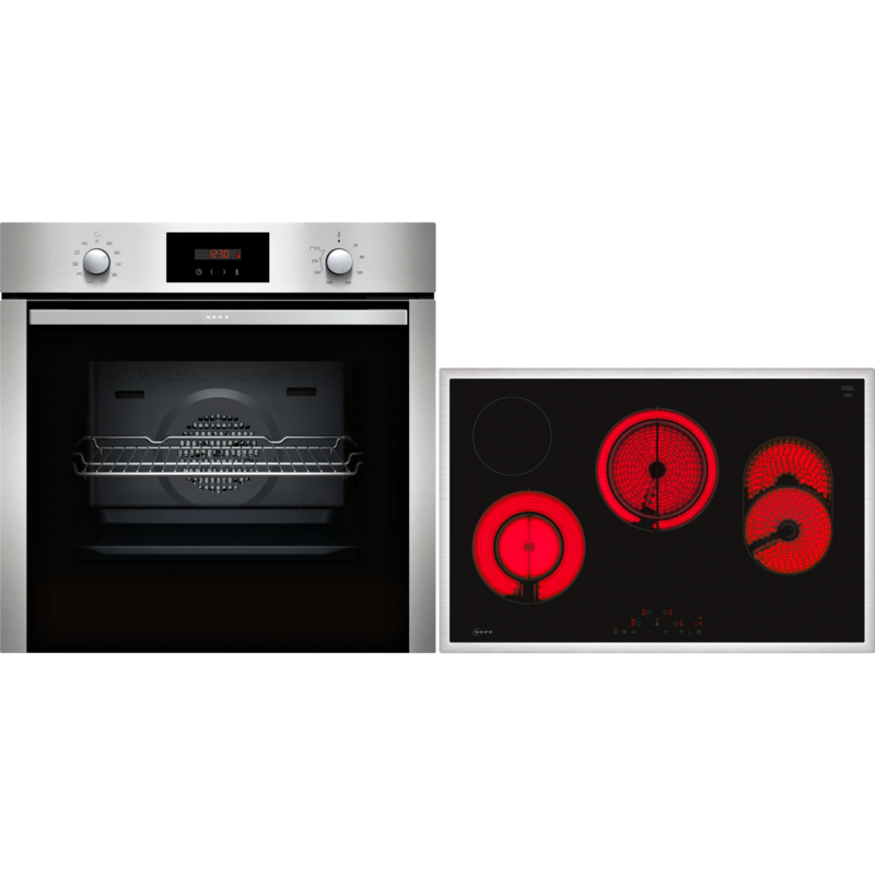 Neff BX48P Backofen-Set, silber/edelstahl