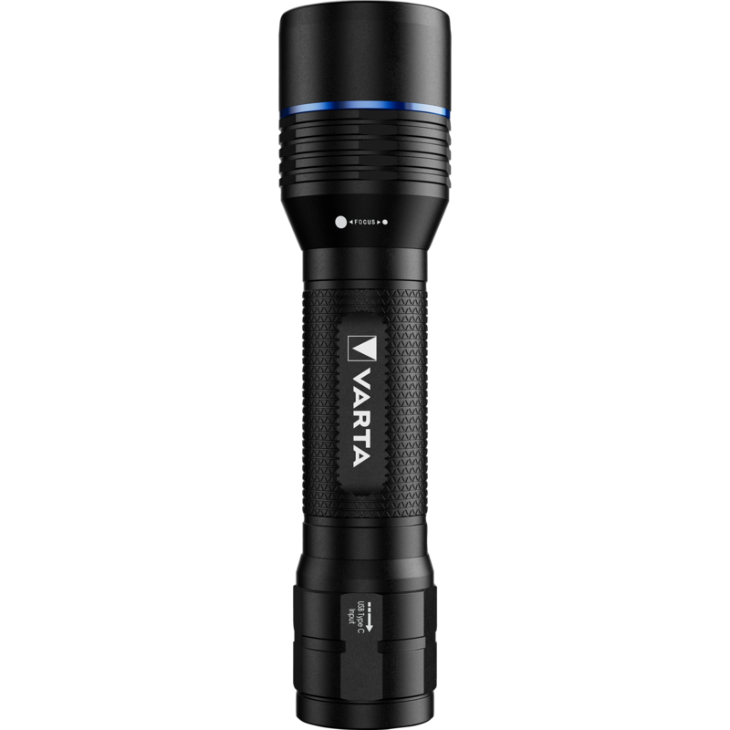 VARTA Night Cutter Pro F30R Taschenlampe, schwarz