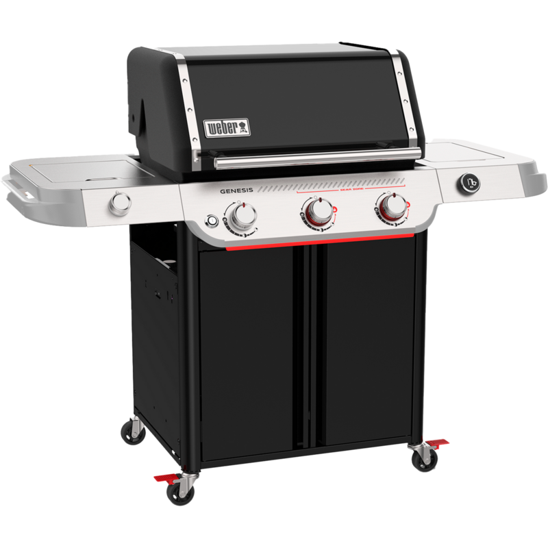Weber Gasgrill Genesis E-335W Grill, schwarz/edelstahl, 18,76 kW, mit Sear Zone