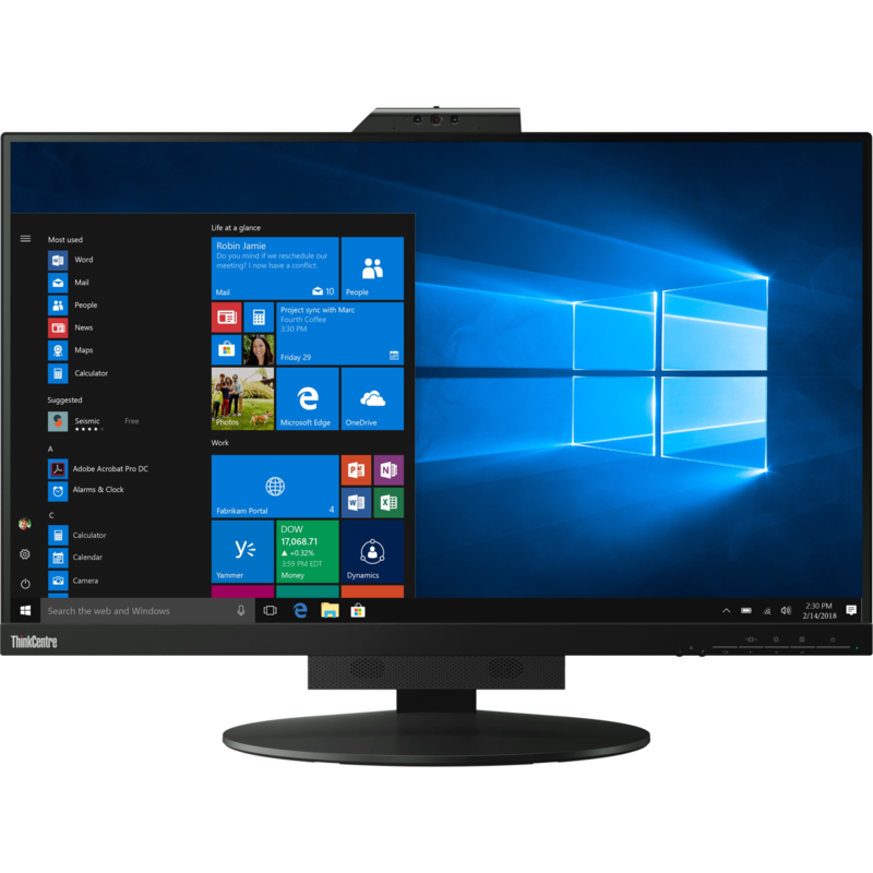 Lenovo ThinkCentre Tiny in One 27 LED-Monitor, schwarz, QHD, IPS, Webcam