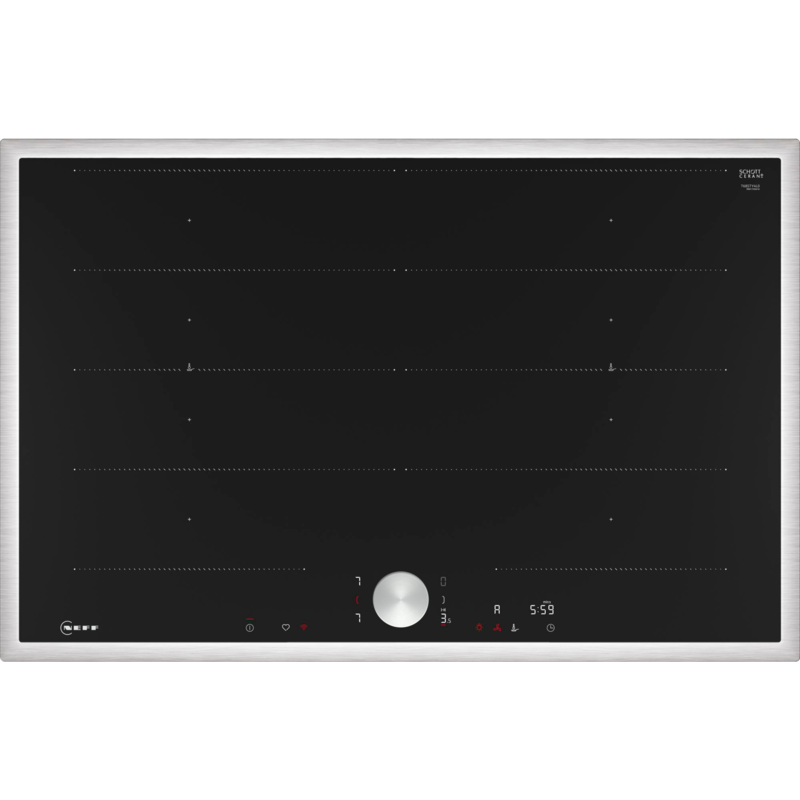 Neff T68STY4L0 N 90 Autarkes Kochfeld, schwarz/edelstahl, 80 cm