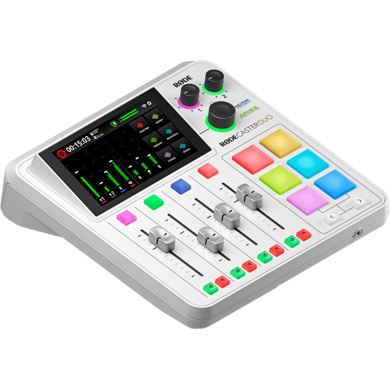 Rode Microphones RØDECaster Duo Mischpult, weiß, WLAN, Bluetooth, USB-C