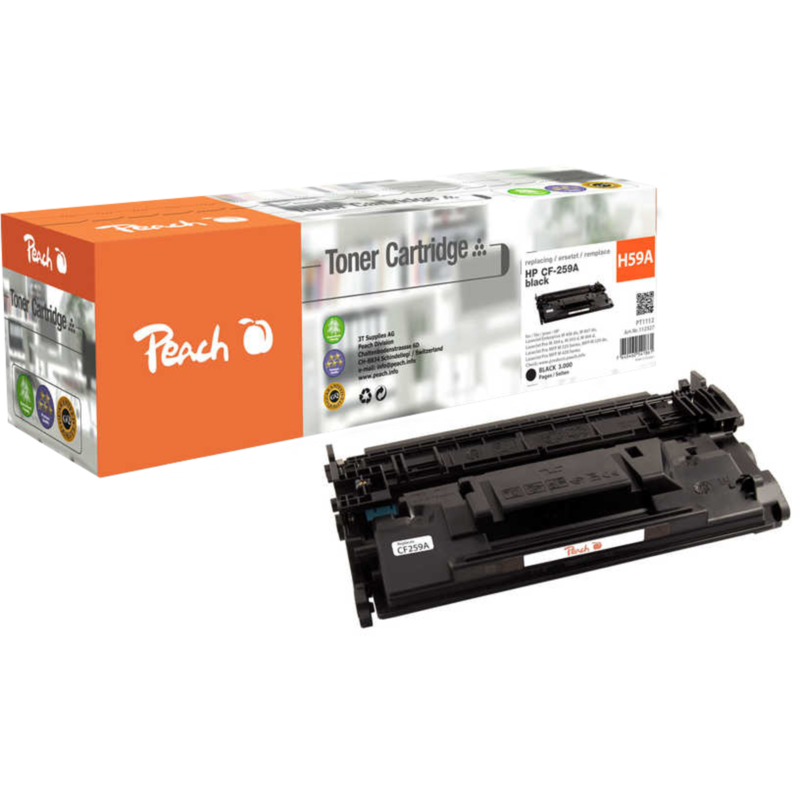 Peach Toner schwarz PT1112, kompatibel zu HP 59A