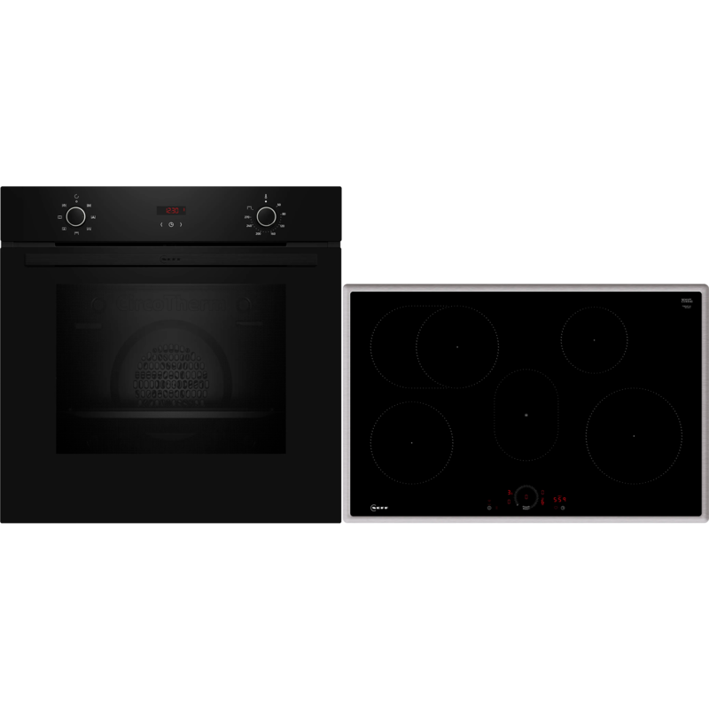 Neff BX38IB Backofen-Set, schwarz/edelstahl