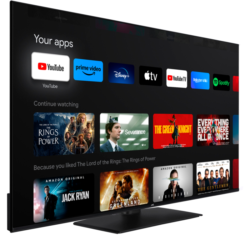 JVC LT-55VUQ3455 QLED-Fernseher, schwarz, UltraHD/4K, Triple Tuner, Smart TV