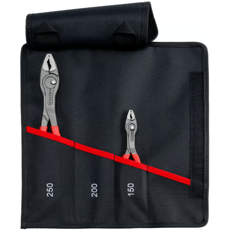 KNIPEX Rolltasche TwinGrip, Frontgreifzangen-Set 2-teilig Zangen-Set, rot, Länge
