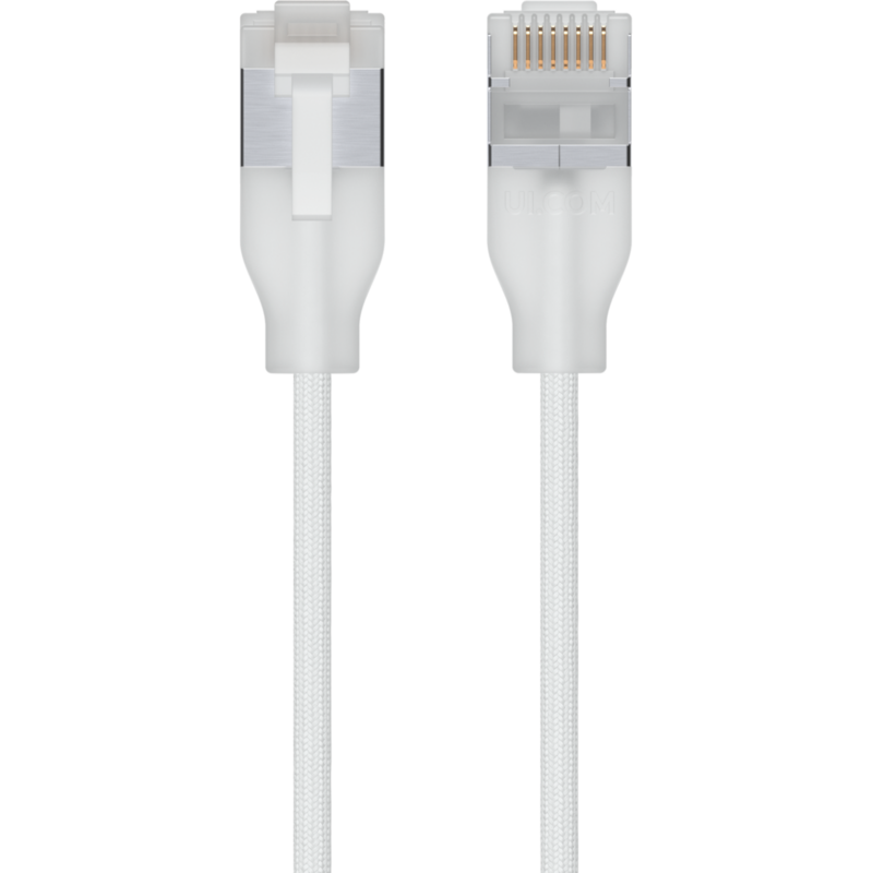 Ubiquiti UniFi Etherlighting Cat.6a Premium-Patchkabel Kabel, weiß, 12 Meter