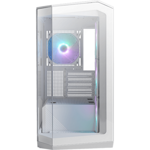 MSI MAG PANO M100R PZ Tower-Gehäuse, weiß, 270° Panorama-Hartglas