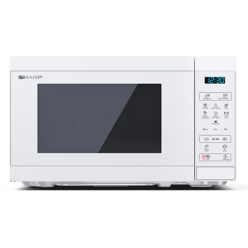 SHARP YC-MS02E-C Mikrowelle, weiß