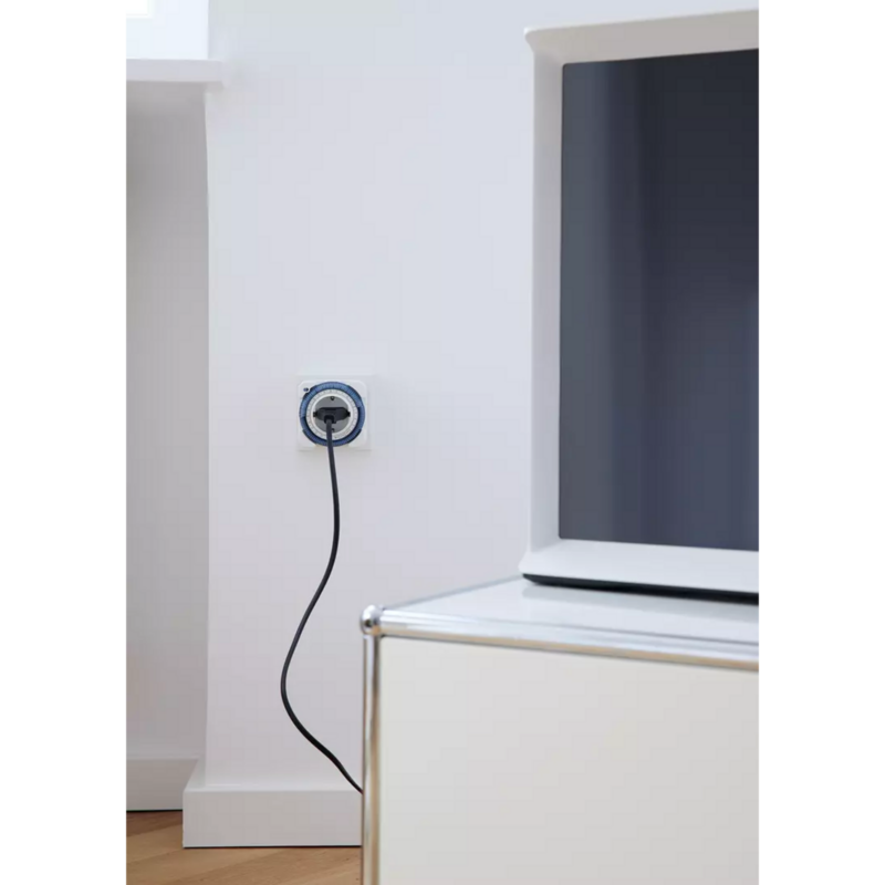 Theben Steckdosen-Zeitschaltuhr TIMER 26, weiß, Analoge Schaltuhr für