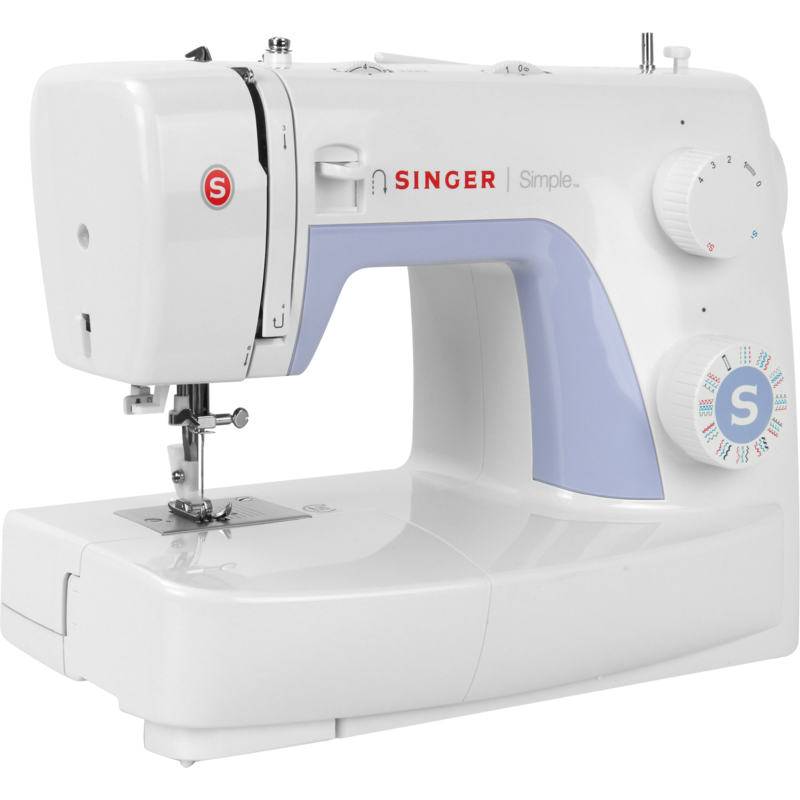 Singer Mechanische Nähmaschine Simple 3232, weiß/lila