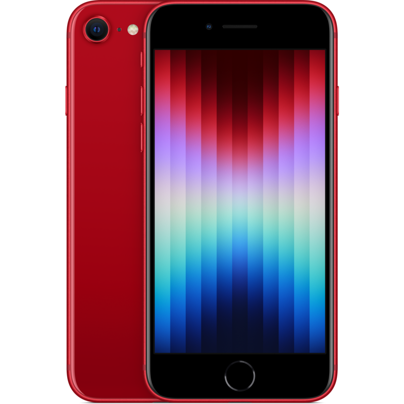 Apple iPhone SE (2022) 64GB Handy, rot, Product Red, iOS, NON DEP, Gebraucht