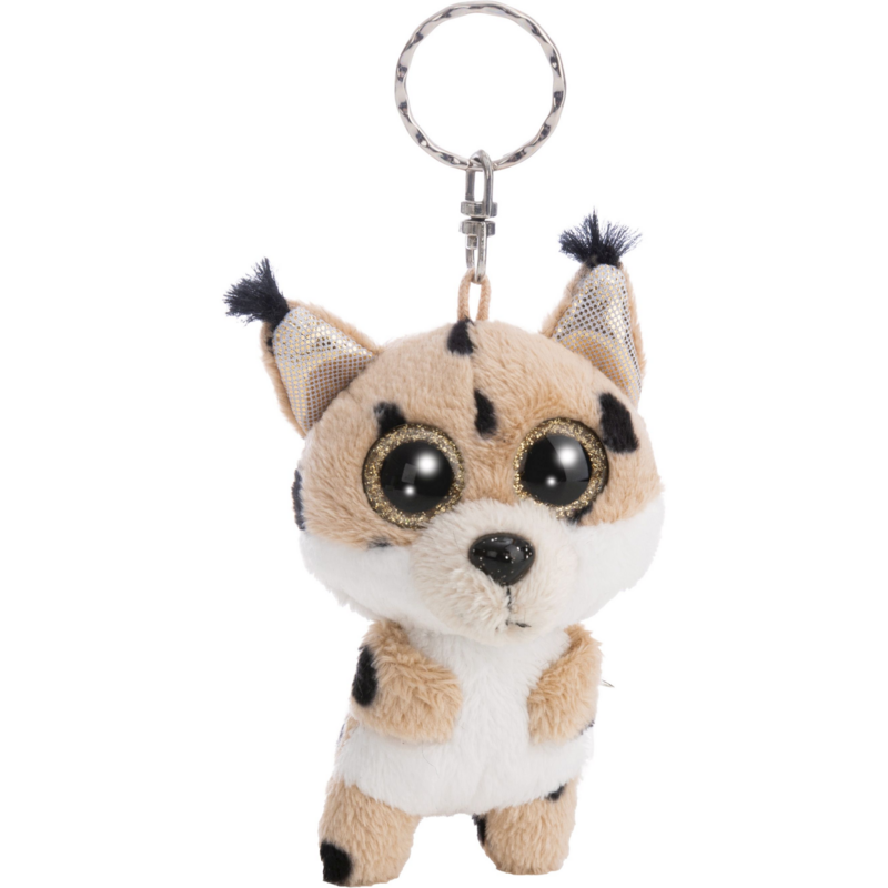 NICI Schlüsselanhänger Luchs Lenzo 9 cm Schlüsselring, braun