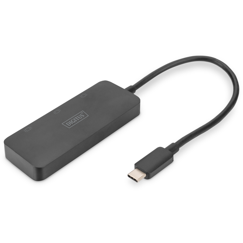 Digitus 3-Port MST Video Hub Dockingstation, USB-C, 3x DisplayPort
