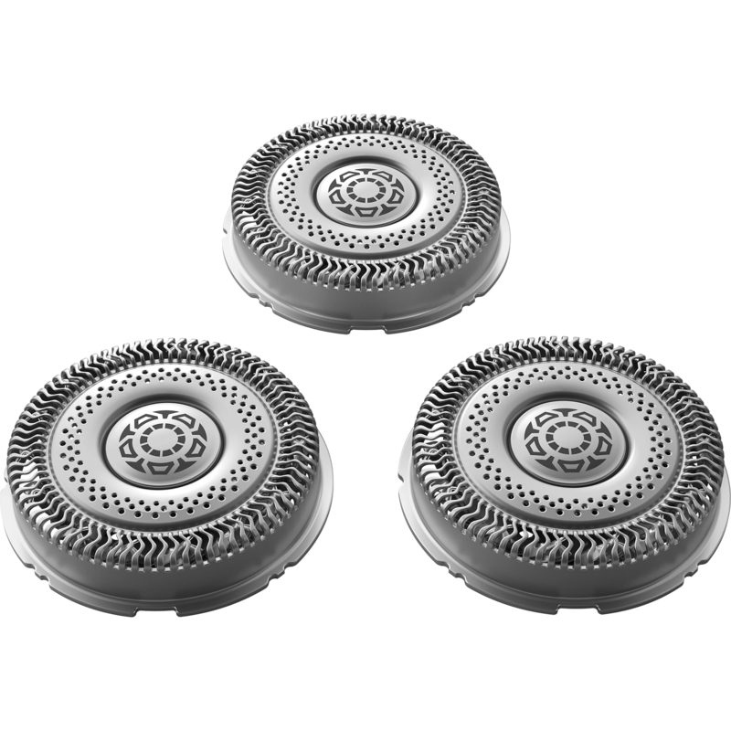 Philips Ersatzscherkopf Serie 9000 & 9000 Prestige Scherkopf, silber, Modell: