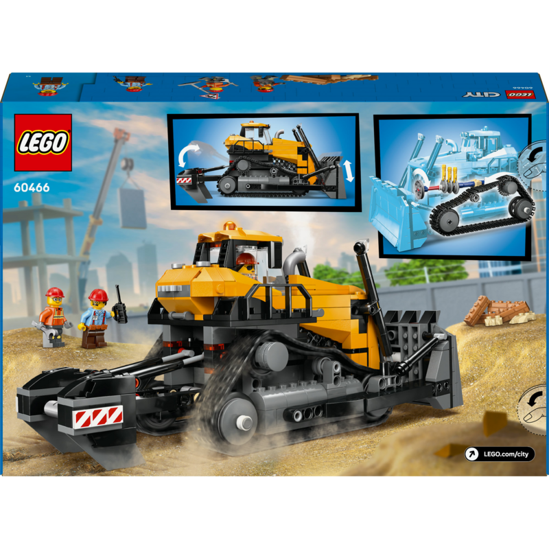 LEGO City Gelber Bulldozer mit Frontlader Konstruktionsspielzeug