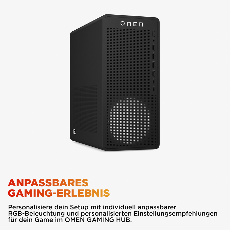 OMEN 16L Gaming Desktop TG03-0151ng Gaming-PC, schwarz, Windows 11 Home