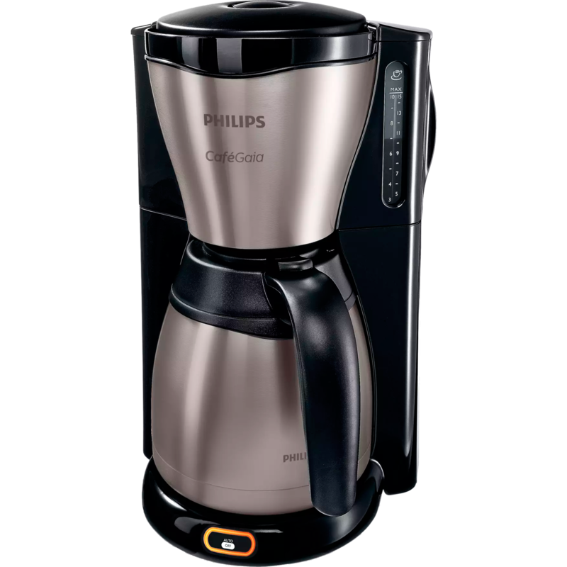 Philips Café Gaia HD7548/20 Filtermaschine, schwarz/edelstahl