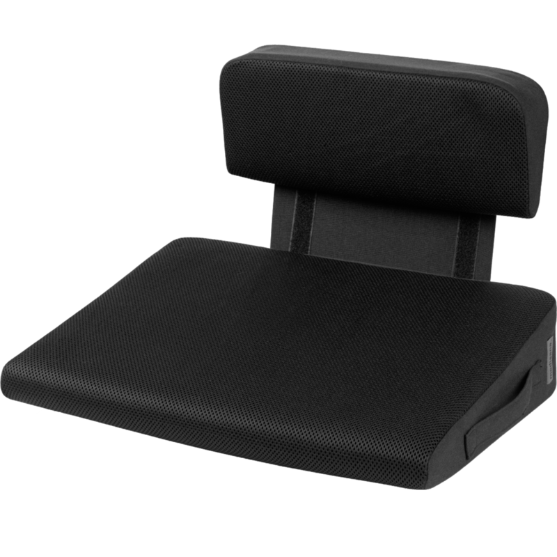 Medisana Wärme-Keilkissen mit Lendenwirbelstütze OL 350 Heizkissen, schwarz