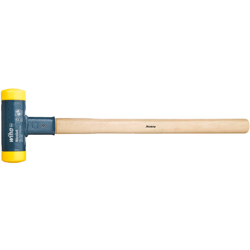 Wiha Vorschlaghammer rückschlagfrei, mittelhart Hammer, schwarz/holz, Ø 80mm