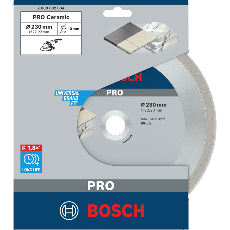 Bosch Professional PRO Ceramic Diamant-Trennscheibe, Ø 230mm, Bohrung 22,23mm