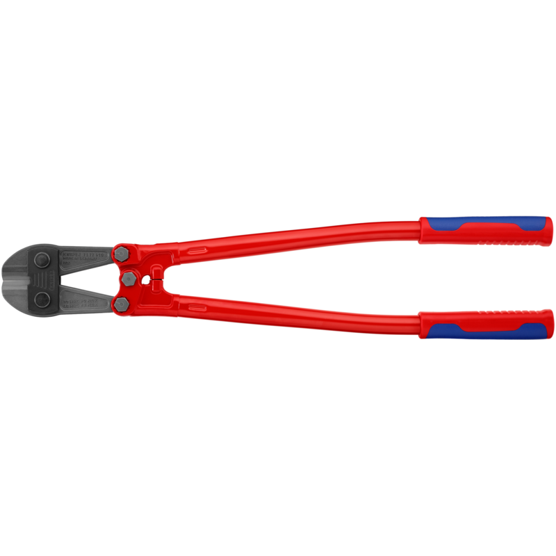 KNIPEX Bolzenschneider 71 72 610 Schneid-Zange, rot/blau, Länge 610mm, 12-fach