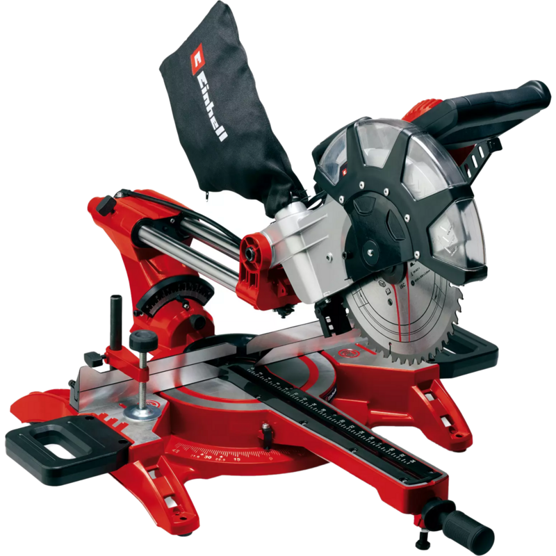 EINHELL Zug-Kapp-und Gehrungssäge TC-SM 2534/1 Dual, rot/schwarz, 2.100 Watt