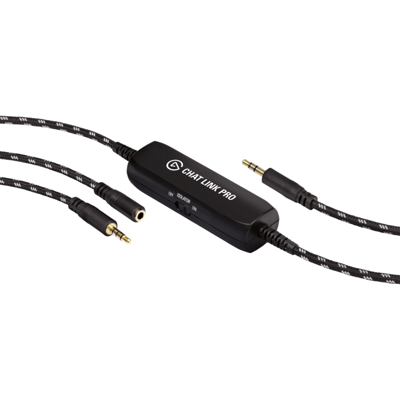 Elgato Adapterkabel Chat Link Pro Kabel, schwarz