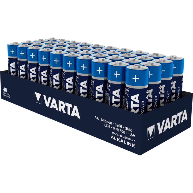 VARTA Longlife Power Batterie, 40 Stück, AA
