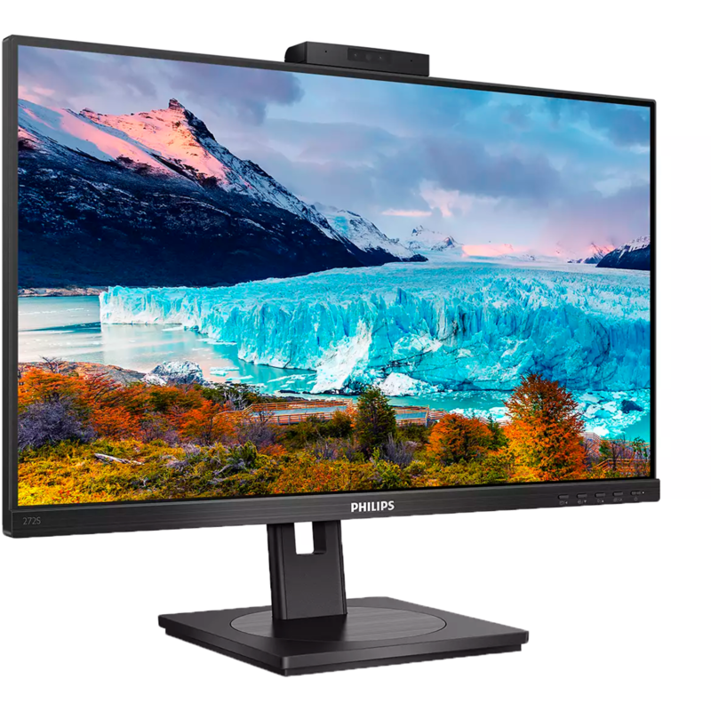 Philips 272S1MH/00 LED-Monitor, schwarz, FullHD, IPS, Adaptive-Sync, Webcam