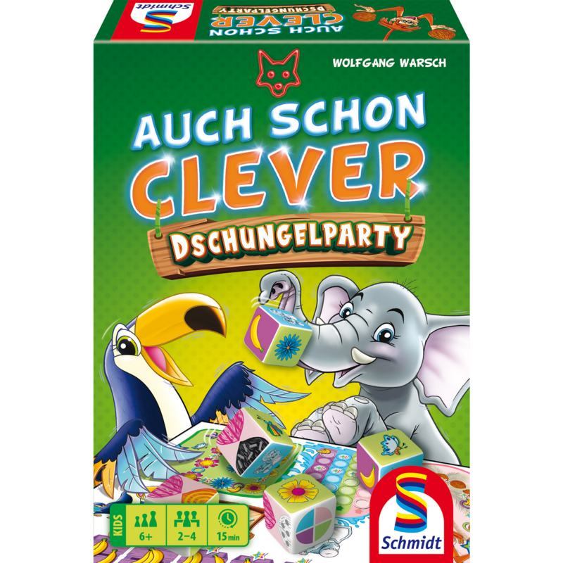 Schmidt Spiele Auch schon clever - Dschungelparty Brettspiel