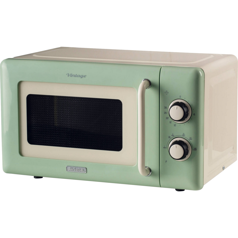 Ariete Vintage Mikrowelle, creme/hellgrün, 20 Liter