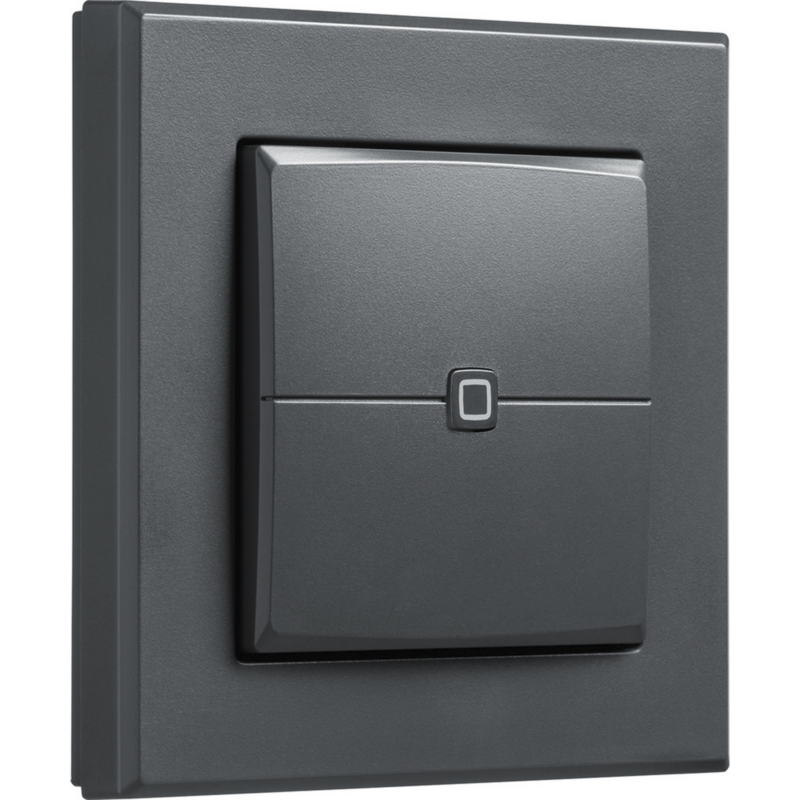 Homematic IP Wandtaster – 2-fach (HmIP-WRC2-A-2) Schalter, anthrazit