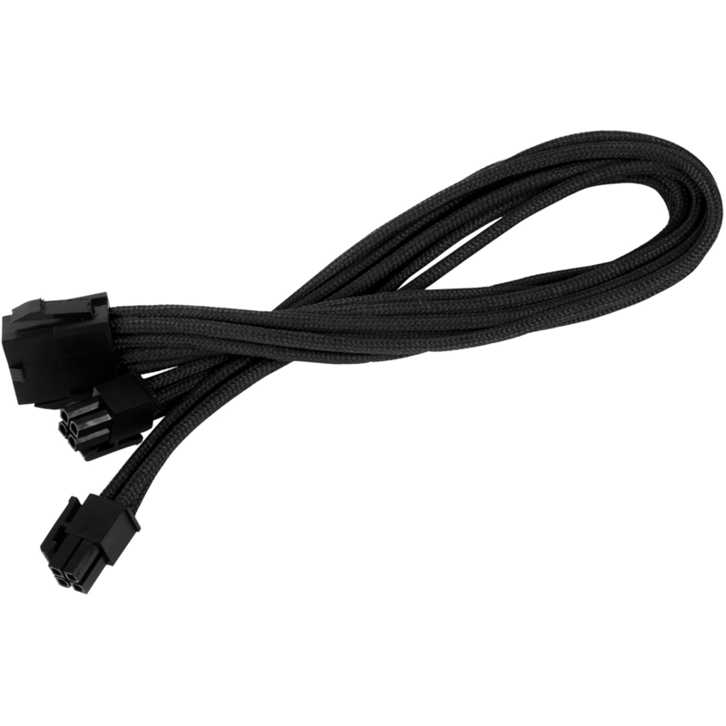 SilverStone Strom-Verlängerungskabel SST-PP07-EPS8B, schwarz, 30cm