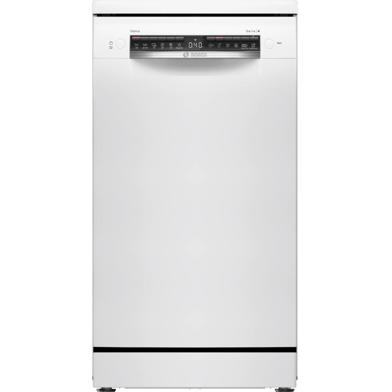 Bosch Home SPS4HKW49E Serie 4 Spülmaschine, weiß, 45 cm, Home Connect