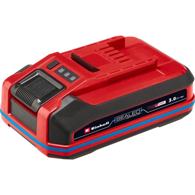 EINHELL Akku Power-X-Change Plus 18Volt 3,0Ah SEALED, rot/schwarz, IP57