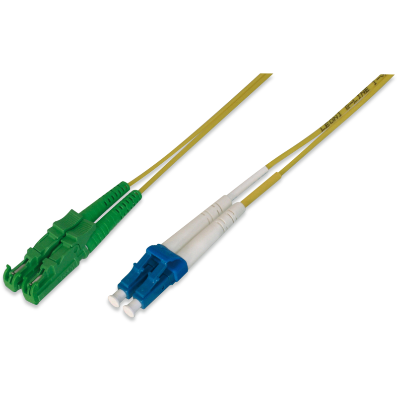 Digitus LWL Patchkabel Duplex, E2000 (8° APC) > LC (UPC) Stecker, Singlemode OS2