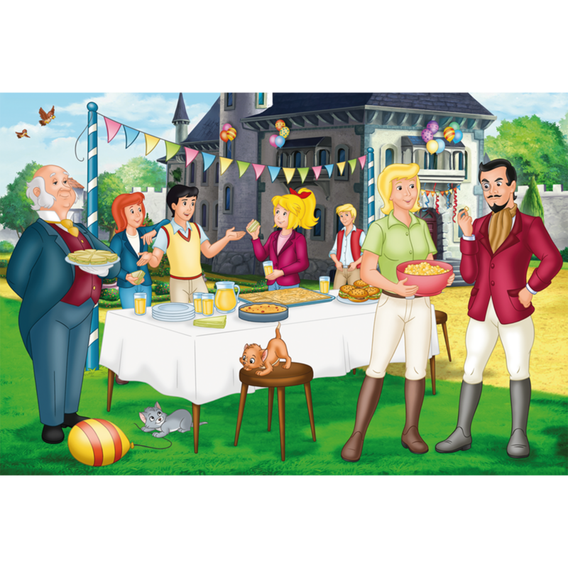 Schmidt Spiele Bibi & Tina Puzzle-Box im Metallkoffer, 2x 100 Teile, 2x 150