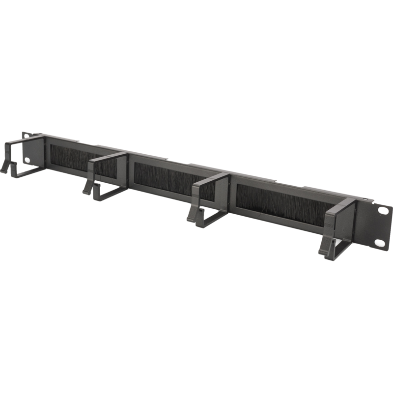 Digitus Kabelrangierpanel mit Bürstenleisten für 483 mm (19")-Schränke