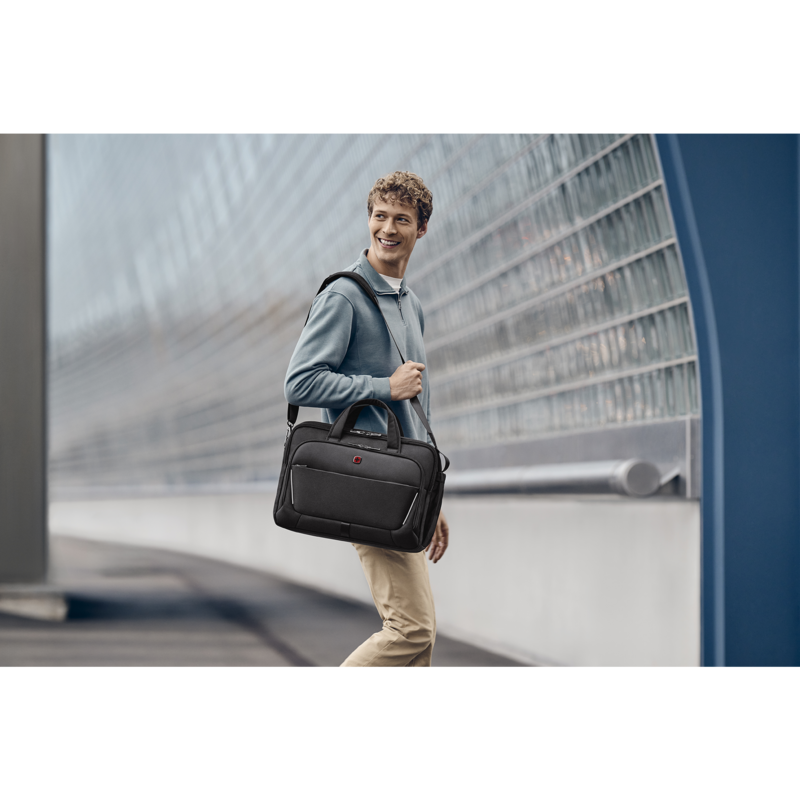 Wenger Meteor Brief 16” - 17'' Notebooktasche, schwarz, bis 43,2 cm (17")