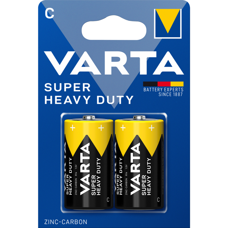 VARTA Superlife Batterie, 2 Stück, C (Baby)