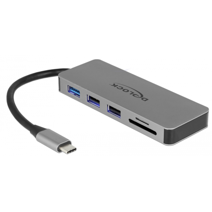 DeLOCK USB-C Dockingstation, grau, HDMI, Power Delivery